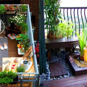 Apartment Balcony Garden Decorating Ideas | small balcony garden