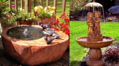Beautiful Outdoor Water Fountain Design Ideas | DIY Garden Fountain
