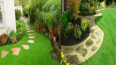 Best Creative Garden Pathway design with Paver and Gravels