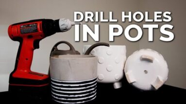 Drill Drainage Holes in Pots WITHOUT Breaking Them! (Foolproof Method)