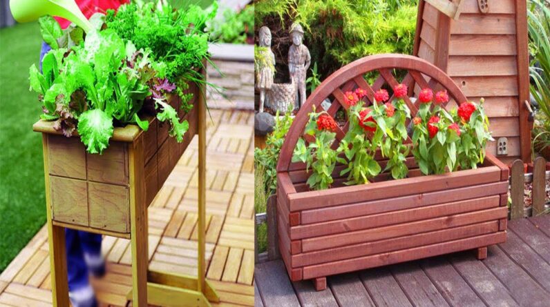 Modern Wooden Flower Pot and Plant Projects Ideas
