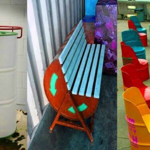Brilliant ideas DIY Recycled Metal Drum Projects Into Benches & others