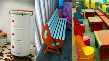 Brilliant ideas DIY Recycled Metal Drum Projects Into Benches & others