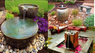 Beautiful Modern Outdoor Fountain Design Ideas | Waterfall Fountain Ideas