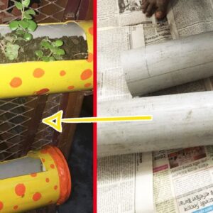 Gardening DIY: Vertical Planters / Pots at Home with PVC Pipes