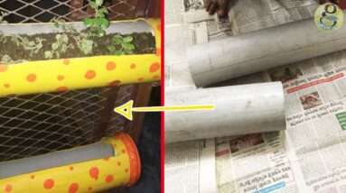 Gardening DIY: Vertical Planters / Pots at Home with PVC Pipes
