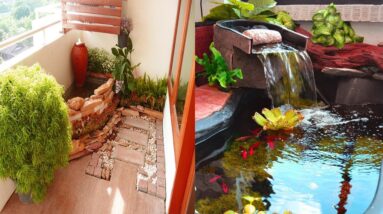 Most Creative Small Apartment Mini Ponds for Garden and Balcony