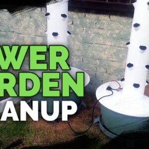 Tower Garden: Cleanup and Post Harvest