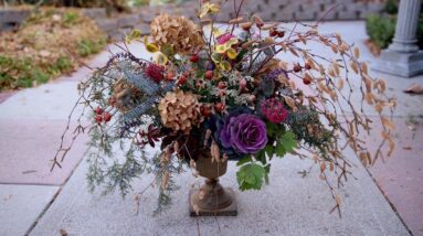 Creating a Beautiful Winter Flower Arrangement