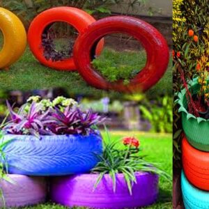 Most Creative Ways to Use Old Tires in Your Garden | Tire Planter Ideas