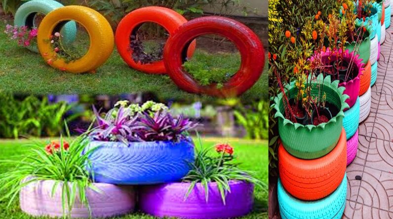 Most Creative Ways to Use Old Tires in Your Garden | Tire Planter Ideas