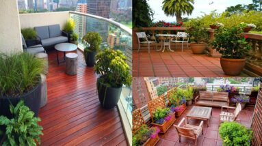 Modern Large Balcony Garden Design Ideas | Apartment Balcony garden ideas