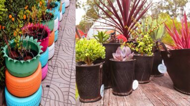 Best Garden Decoration Using old Tires | DIY Tire Garden Ideas