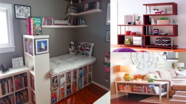 Bookshelf Ideas & Book Storage for Small Rooms | Hacks for Storing Books