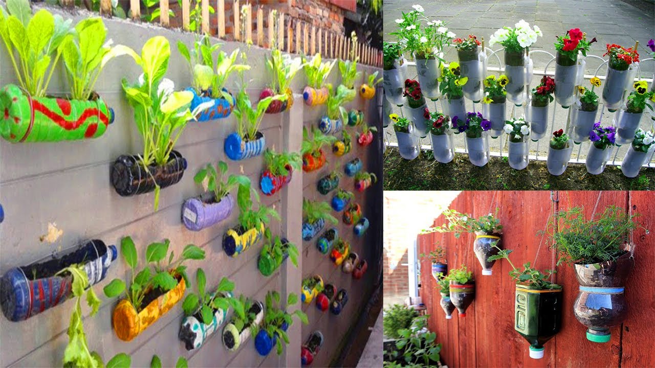 Best Plastic Container Gardening Ideas | Vertical Garden Ideas With ...